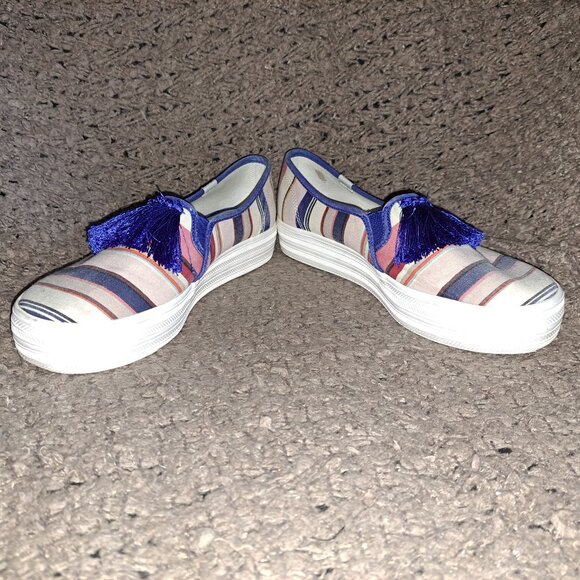 KEDS X KATE SPADE NEW YORK Triple Decker Tassel-Stripe Multi-Sz 8-Excellent - Picture 4 of 8